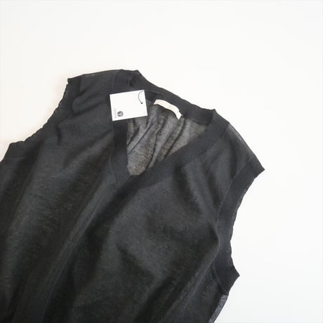 2023SS / Plage / SHEER Vネック ベスト / 23080922804020 / 2311-0534