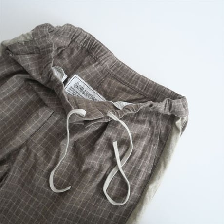 2023AW / journal standard luxe購入品 / AQUAROCK / WOOL CHECK SIDE LINE PANTS / 2501-0593