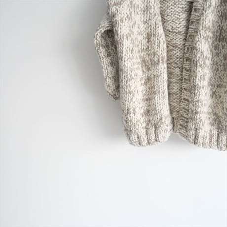 2024AW / ARGUE / WOOL ALPACA MIX HAND KNIT GOWN COAT / 2501-0373