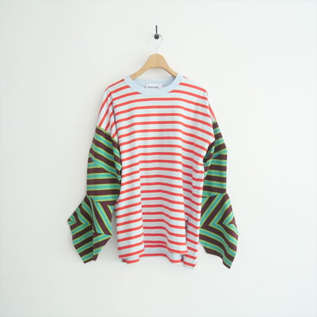 2023AW・人気完売品 / 未使用 / nagonstans / panel long-sleeves / 470GA880-1110 / 2508-0151