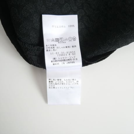 2023SS / Ballsey / TOMORROWLAND / ペイズリーマトラッセ ペプラムブラウス / 11013101831 / 2501-0315