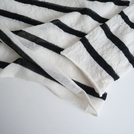 2024SS・人気完売品 / L'Appartement / Border Sheer Knit / 24080560212010 / 2504-0222
