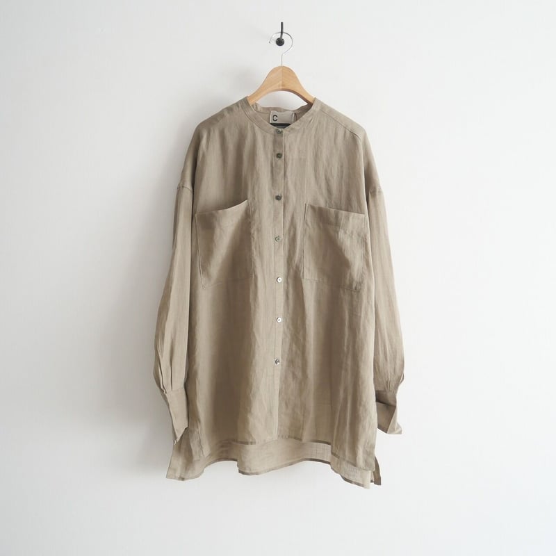 カオス　リガーラミーバンドカラーシャツ ブラウン カオス リガーラミーバンドカラーシャツ ブラウン Chaos（カオス）の