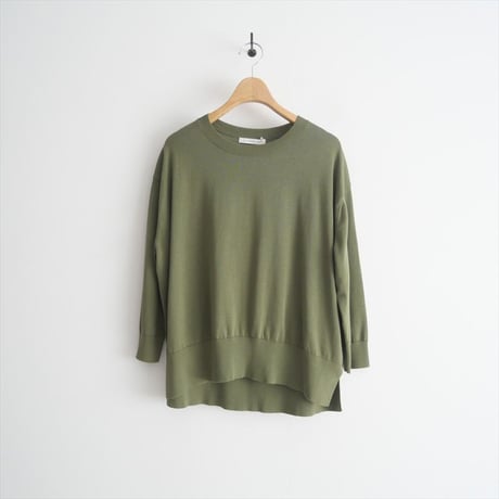 2025 / GALERIE VIE / プレーンコットン クルーネックプルオーバー / 23025102111 / 2507-0487