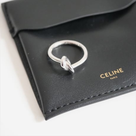 継続販売品 / CELINE / ノット リング / ロジウムフィニッシュ ブラス / 2505-1045