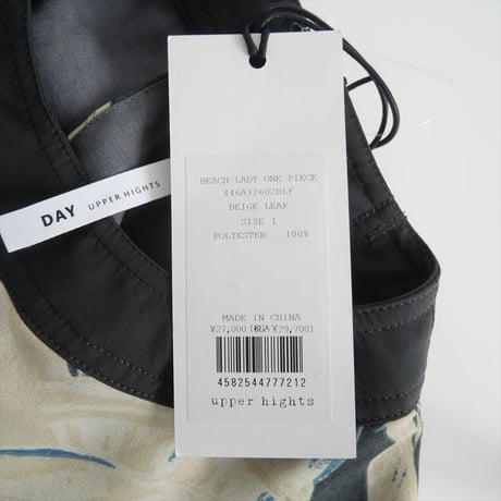 2022SS / 未使用 / upper hights / BEACH LADY ONE PIECE / 446A32602 / 2411-1402