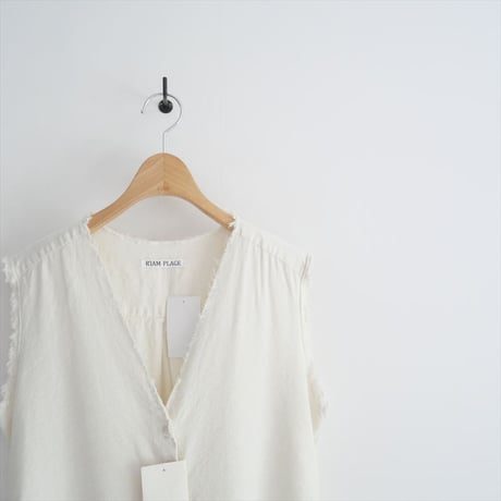 2023SS / 未使用 / R'IAM / Plage / シルクネップシャツ / 23050922600010 / 2408-0291