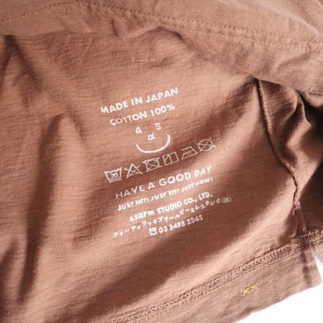 2023・人気完売色 / 45R / ラッパdeブルプリントの90845星Tシャツ / 2309-1571
