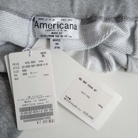 2022SS / 未使用 / AP STUDIO別注 / AMERICANA / スウェットパンツ / 22030587001810 / 2404-1048