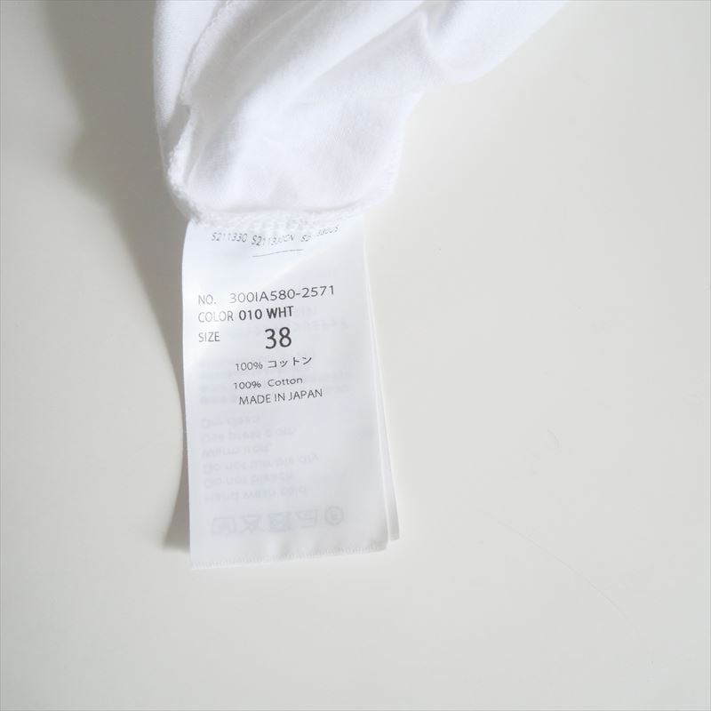 ENFOLD CURVE-SILHOUETTE T-SHIRT ホワイト CURVE-SILHOUETTE T-SHIRT｜38｜WHT｜CUT AND SEWN｜|ENFÖLD