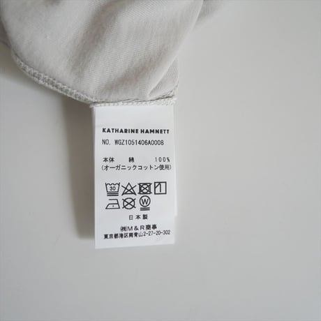 2025SS・人気完売品 / Whim Gazette別注品 / KATHARINE HAMNETT / MEロゴTシャツ / WGZ1051406A0008 / 2508-0373