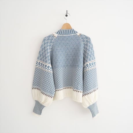 2023AW / 未使用 / ASEEDONCLOUD / Kigansai knit blouse / 232807 / 2507-2090