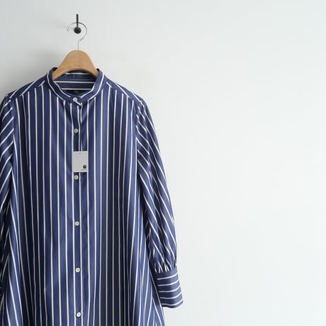 2023 / M・fil × EFFE BEAMS / 別注 ストライプ シャツドレス / 230-15756 / 2310-0663