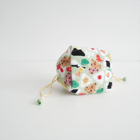 人気完売品 / FEILER / オムスビコロリン　マチ付き巾着 / L/OMK-233116 / 2602-0982
