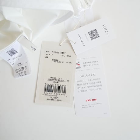 継続販売品 / 未使用 / LE PHIL / SOLOTEX ブロードフレアブラウス / 5344110407 / 2603-0180