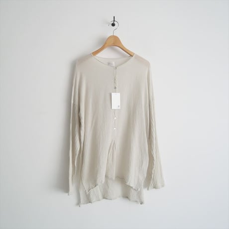 2023SS・人気完売品 / Plage別注 / LES ATELIERS FRANCAIS DE CONFECTION / HENLY NECK L/SL シャツ / 2409-0634
