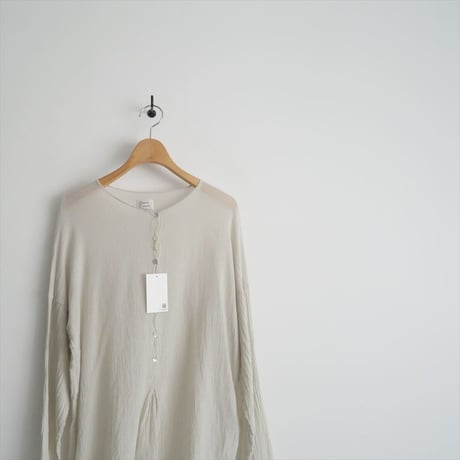 2023SS・人気完売品 / Plage別注 / LES ATELIERS FRANCAIS DE CONFECTION / HENLY NECK L/SL シャツ / 2409-0634