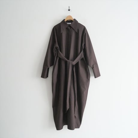 2021AW / AUBETT / ロングシャツドレス / 22-01-099 / 2405-0093
