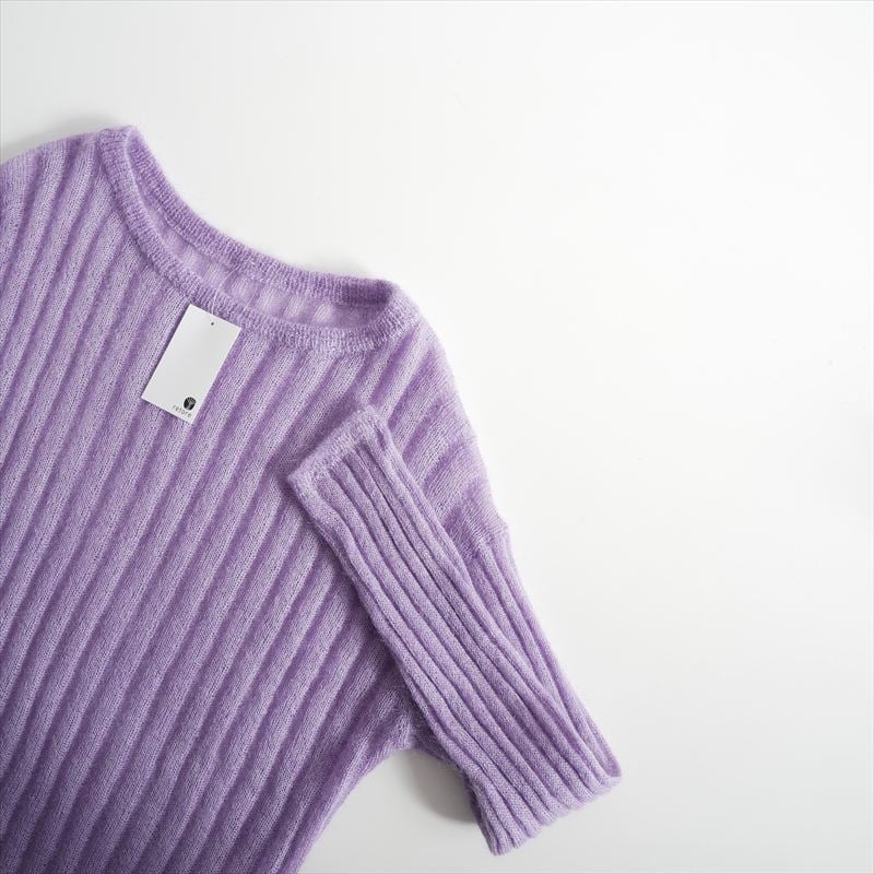 2023AW / Plage / silk/mohair rib プルオーバー / 23080