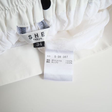 2022SS / SHE Tokyo / Lisa dot スカート / S-SK-307 / 2410-0455