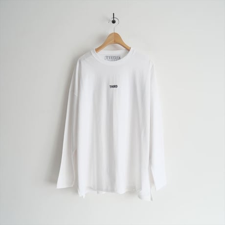2023AW・人気完売品 / 未使用 / THIRD MAGAZINE / バックプリントロングTシャツ / A0833UTS009 / 2411-2135