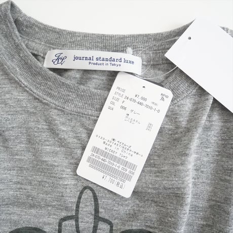 2024SS今季 / 未使用 / journal standard luxe / MICKEY/Tシャツ / 24070440701010 / 2407-0834