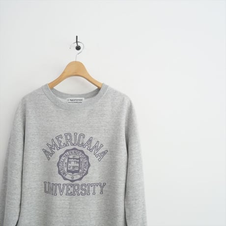 2022AW / L'Appartement別注 / AMERICANA / College C/N Sweat / 22070560104230 / 2509-0041