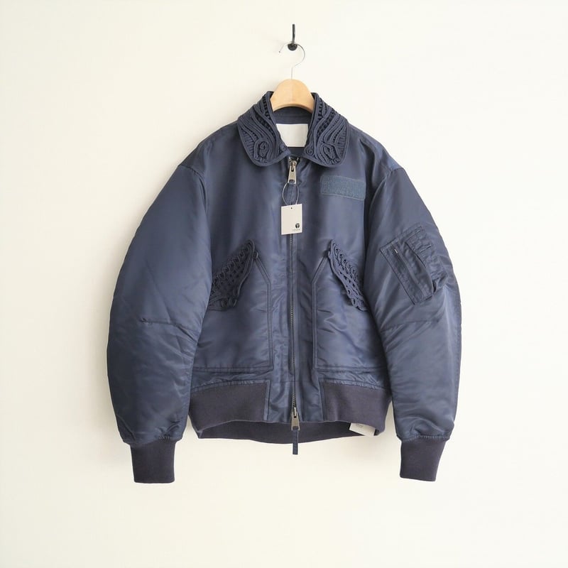 Cording Embroidered Flight Jacket Mame Kurogouchi 2022 Pre Spring