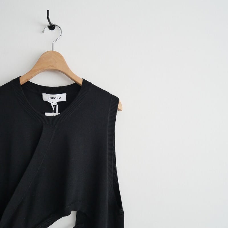 ENFOLD エンフォルド　アシンメトリーニットベスト ENFOLD エンフォルド アシンメトリーニットベスト 良好 38