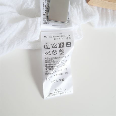 2023SS・人気完売品 / Plage別注 / LES ATELIERS FRANCAIS DE CONFECTION / HENLY NECK L/SL シャツ / 2504-0238