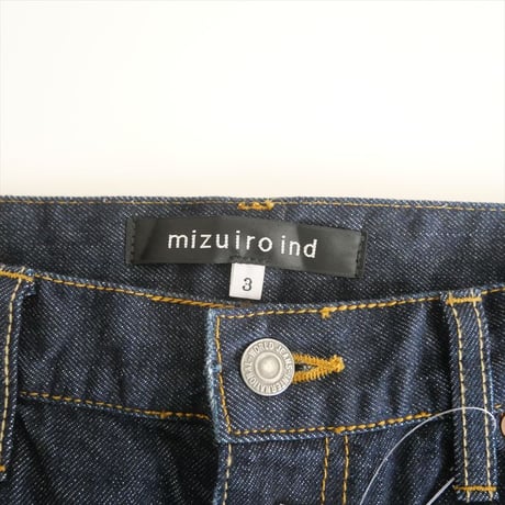 2024AW今季 / 未使用 / mizuiro ind / ダメージハイウエストデニム / 1-260972D / 2411-0847