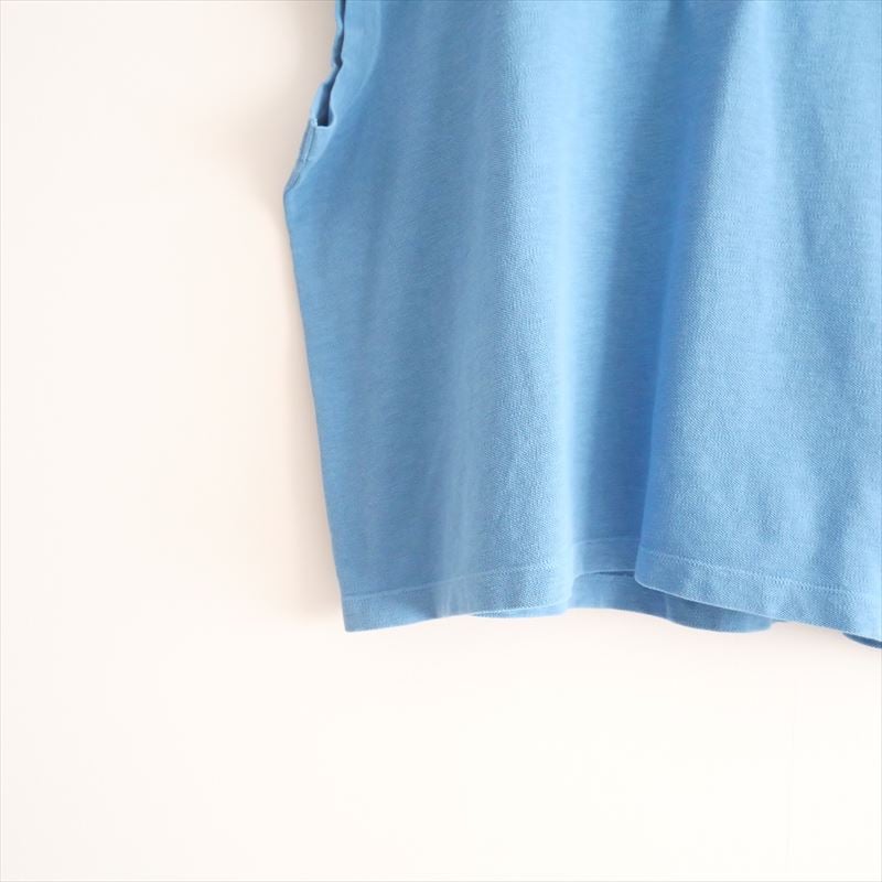 極美品✨45rpm ジンバカノコの33色馬ポロ ノースリーブポロシャツ ブラウン 45R(フォーティファイブアール) ジンバカノコの33色馬ポロ