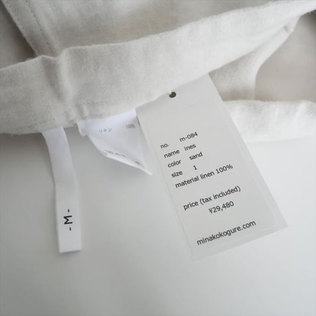 継続販売品 / 未使用 / M [medium] / リネンネルパンツ ines / m-084 / 2411-0913