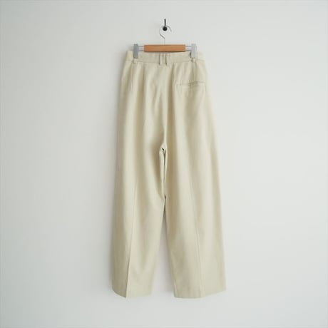 2026SS今季・人気完売品 6 ROKU BEAUTY&YOUTH コットンレーヨン タックパンツ 86142020706 2606-0314