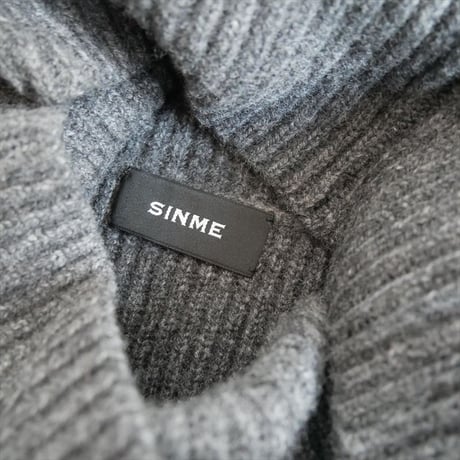 2023AW・人気完売品 / 未使用 / SINME / ミドルゲージタートルニット / S23AW-19 / 2511-0835