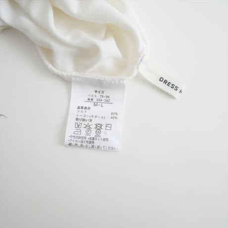 継続販売品 / DRESS HERSELF / カットソー/シルクモダール ドルマンスリーブ / ACCELERATE#36 / 2405-1038