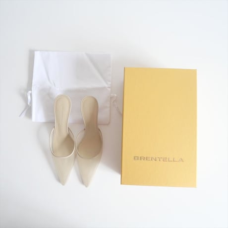 2024SS / 未使用 / ESTNATION購入品 / BRENTELLA / シアーミュールサンダル / 41-100-44-040379 / 2410-1078