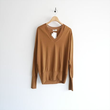 〇2024AW / 未使用 / IENA / 18GプレーンVネックプルオーバー / 24080900369030 / 2504-1131