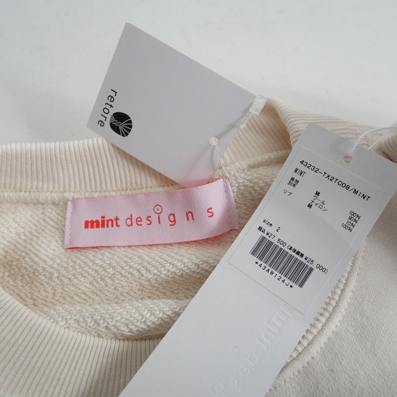 2023 / 未使用 / mintdesigns / テキスタイルスウェット / 43232-