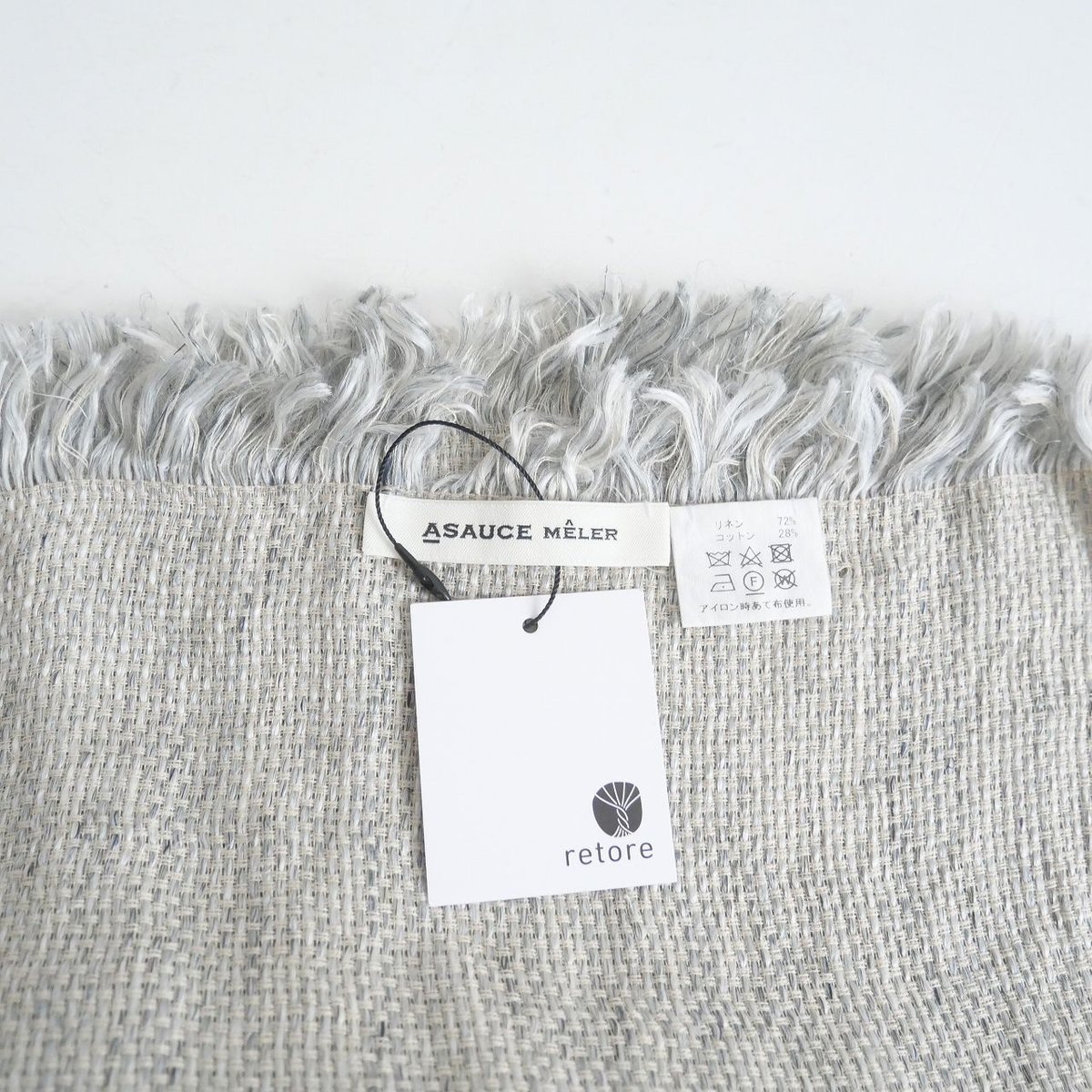 専用！ASAUCE MELER ロービングリネンメランジコットン ストール ロービングリネンメランジコットン ストール | ASAUCE MELER