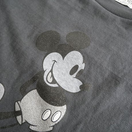 〇2025AW今季・人気完売品 / 未使用 / Americana×HUG O WaR / ミッキーマウス/グリッターpt.T-sh / BE-524 / 2510-2130