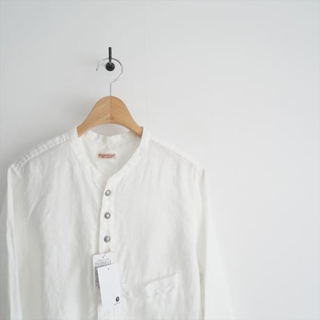 継続販売品 / 未使用 / KAPITAL / ガーゼリネンヘリンボン スタンドペニーシャツ / EK-598LSA / 2410-0708