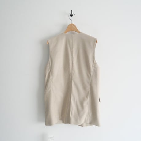 2021SS / SPICK&SPAN / シルクネップスリーブレスジャケット / 21010200303010 / 2402-0962