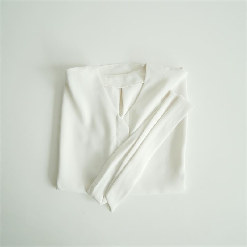 SOEJU / サテンショートスリーブボウタイブラウス / S-01-SB-050 / 250