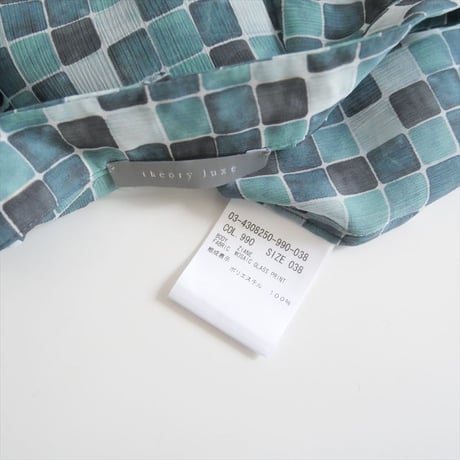 2024AW / theory luxe / Mosaic Glass Print Ziane / 03-4308250 / 2508-2066