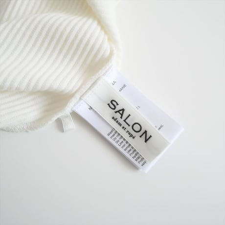 2024SS / SALON adam et rope / ヴィンテージライク2WAYリブTシャツ / SHM34350 / 2408-0041