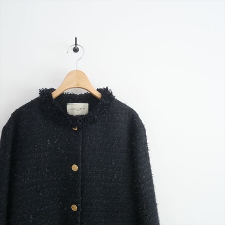 2023 / UNITED ARROWS / ファンシーツイード ノーカラー ジャケット / 1522-144-2906 / 2408-0438