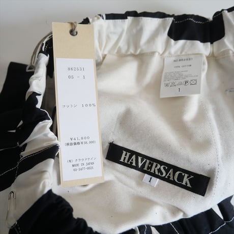 2025SS / 未使用 / HAVERSACK / ペーパーカッティングパンツ / 862531 / 2508-0161