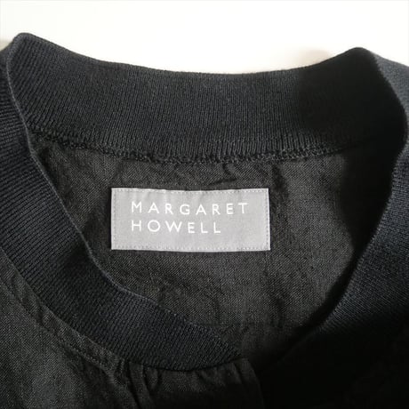 2024SS / HOUSEHOLD GOODS / MARGARET HOWELL / BLACK LINEN シャツ / 5894152002 / 2408-0239