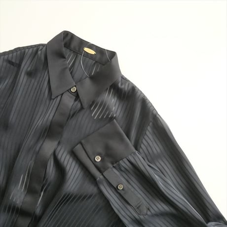 2023AW / 未使用 / L'Appartement / Stripe Sheer Shirt / 23050560500430 / 2405-0656